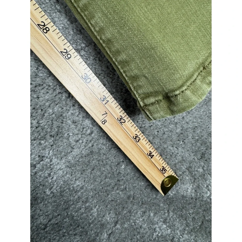 We The Free Jayde Flare Jeans Olive Green High Rise 27